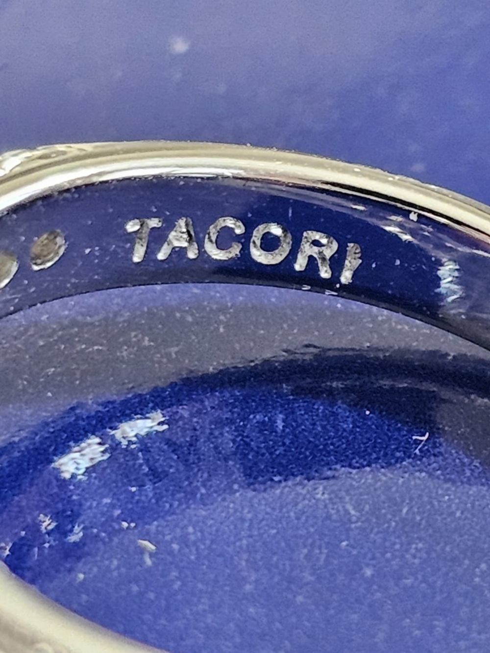 Gorgeous Tacori 925 Silver 2.75 Carat Engagement Ring Size 8 - Picture 6 of 7